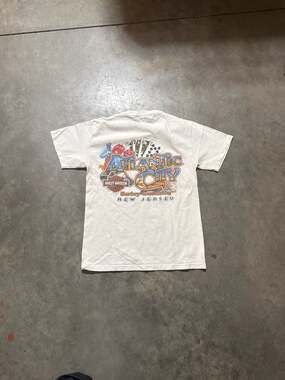 Vintage 2009 Harley-Davidson Atlantic City New Jersey Gambling Graphic T-Shirt